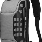 Anti Theft Sling Bag Shoulder Crossbody Backpack Waterproof Chest Bag with USB Charging Port Lightweight Casual Daypack